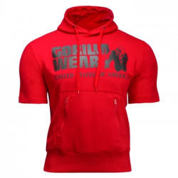 Boston Short Sleeve Hoodie Red